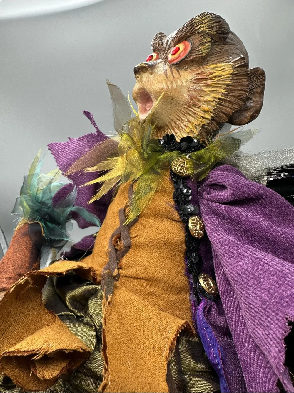 Wayne Kleski Katherine's Collection Flying Monkey Art Doll Fantasy Decor Wings